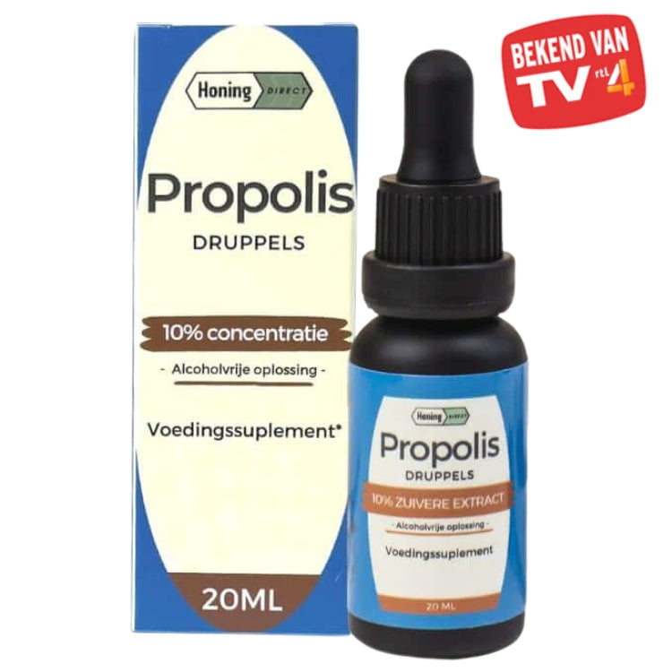 Alcoholvrije propolis druppels van Honingdirect.nl