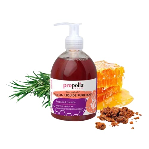 Handzeep op basis van propolis en honing in sfeer