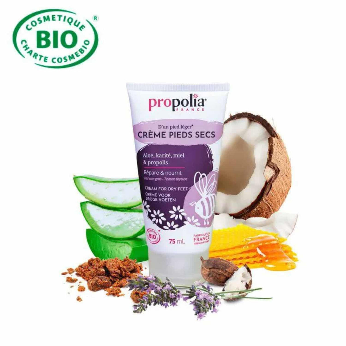 Voetencreme op basis van propolis in sfeer