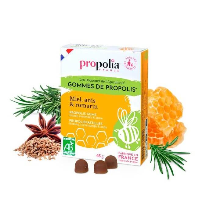 Propolis pastiles honing en rozemarijn